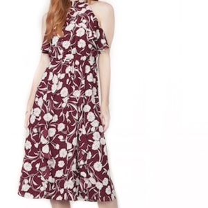 Lauren Conrad Runway ruffled midi sleeveless